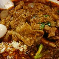 辛いスタ満ソバ 、具増し、生卵、まさお、小ライス 1300円