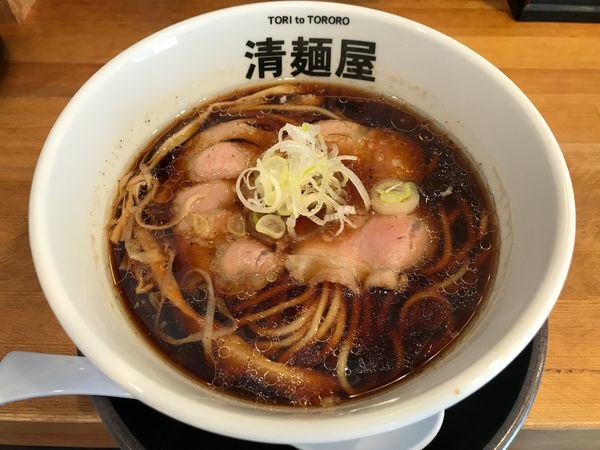 「鶏そば醤油　780円」@清麺屋の写真
