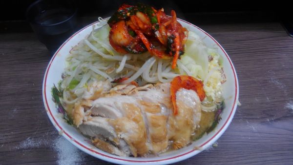 「小豚、ニラキムチ960円」@ラーメン二郎 横浜関内店の写真