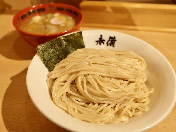 「濃厚豚鶏つけめん…870円」@ラーメン玉 赤備 アクアシティーお台場店の写真