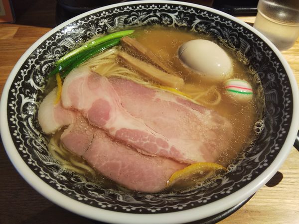 「【限定】藻塩と岩塩の鯛干しそば　＋味玉：サービス券」@麺肴 ひづきの写真