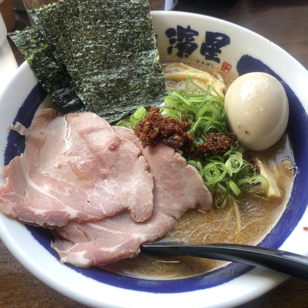 「濃厚焦がしニンニク煮干しそば」@麺匠 濱星 溝の口店の写真