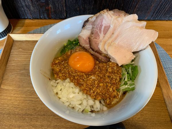 「キーマカレーのまぜそば　チャーシュー増し」@中華蕎麦 はざまの写真