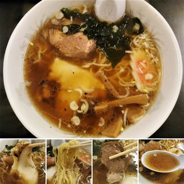 「餅入りラーメン　650円」@大釜 本店の写真