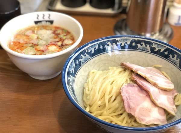 「辛つけ麺」@公園前の写真