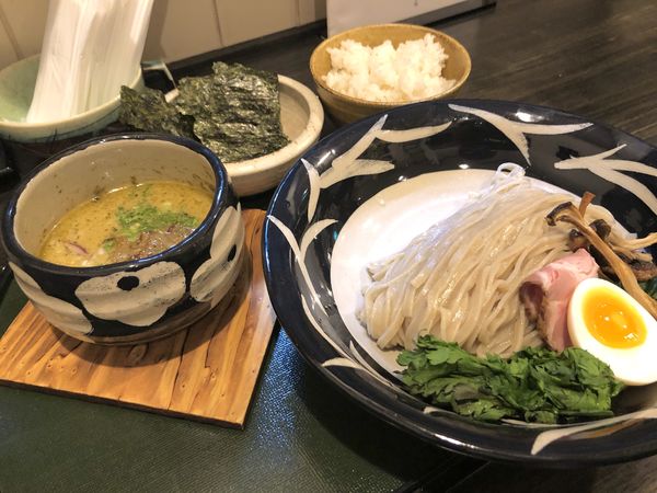 「浜名湖産カキと節の味噌つけ麺」@ORIBEの写真