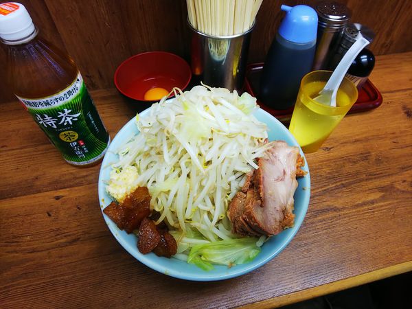 「まぜそば」@ラーメン二郎 池袋東口店の写真