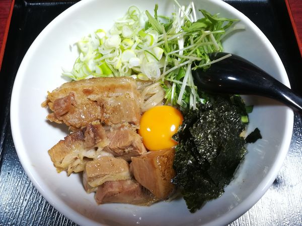 「碧天まぜそば」@碧天ラーメン 恵那店の写真