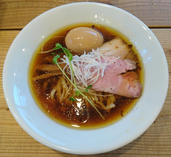 「味玉 kiri_soba 流山本みりん醤油」@The Noodles & Saloon Kiriyaの写真