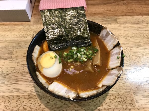 「安曇野味噌叉焼麺、味玉」@信州らーめん 安曇野の写真