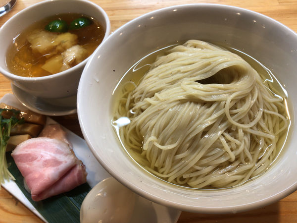「濃厚清湯 白醤油つけ麺」@自家製麺 くろ松の写真