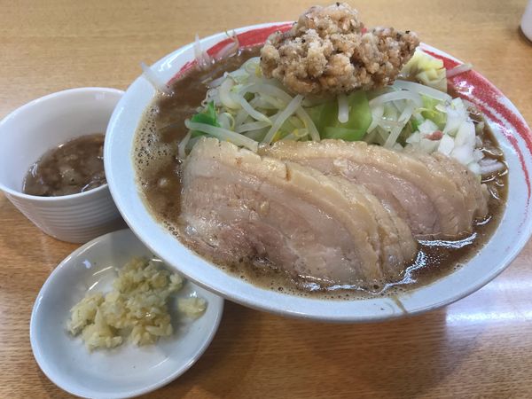 「味噌ラーメン+豚マシ850+100=950円」@らーめん藤ろうの写真
