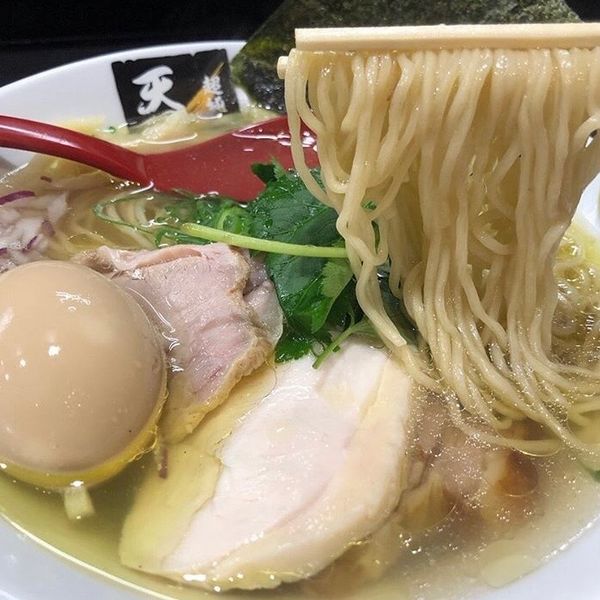 「鷄白醤油麺＋味玉」@超純水採麺 天国屋の写真