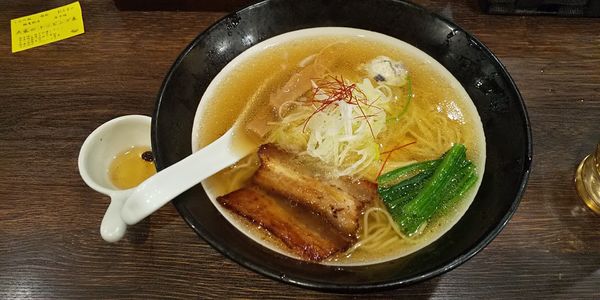 「しおそば」@焙煎汐蕎麦処 金字塔の写真