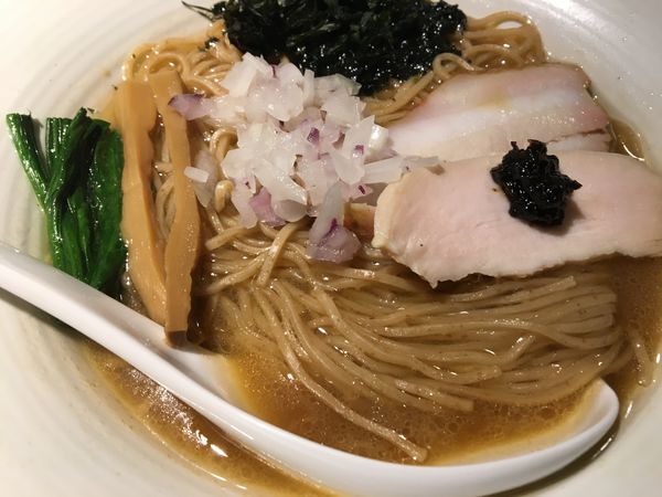 「鯛白湯そば　1000円」@麺処 篠はらの写真