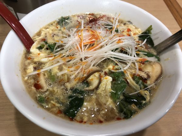 「冬季限定・酸辣湯麺（大盛）」@スミレ食堂の写真