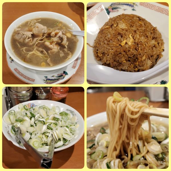 「中華そば+ヤキメシ1/2」@末廣ラーメン本舗 高田馬場分店の写真