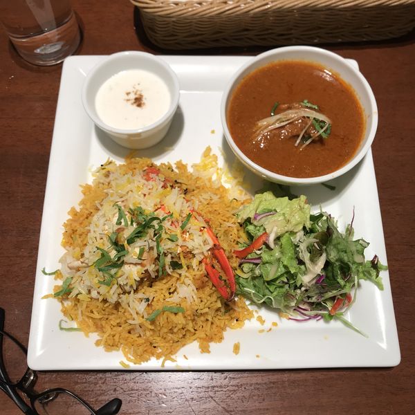 「蟹ビリヤニセット」@SITAARA DINER エキュート品川店の写真