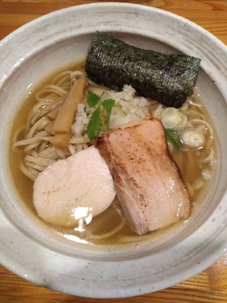 「煮干しそば +低音チャーシュー丼 (Cセット)1050円」@麺屋 ひな多の写真