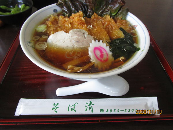「カツラーメン 950円」@そば清の写真