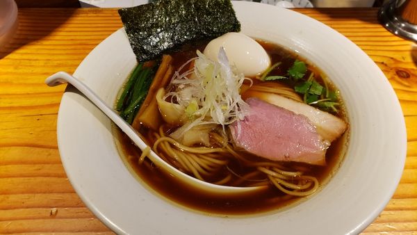 「醤油味玉そば1000円」@麺処 篠はらの写真