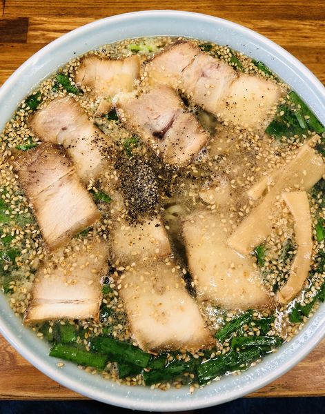 「塩チャーシューメン(大) 1050円」@丸信ラーメン 船引店の写真