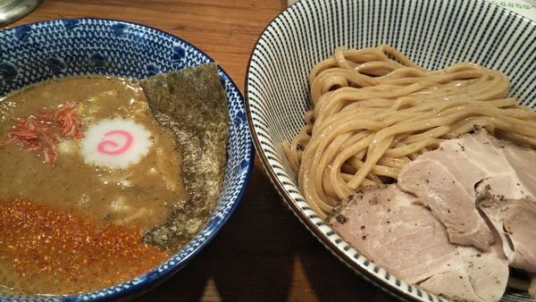 「醤油エビつけ麺（全粒粉麺）」@俺の麺 春道の写真