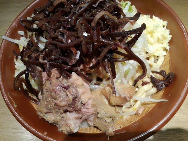 「ラーメン大:900円+きくらげ:100円」@MEN YARD FIGHTの写真