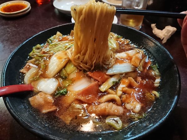 「五目そば450円＋税(月・金サービス)他いろいろ」@長秀龍 新座店の写真