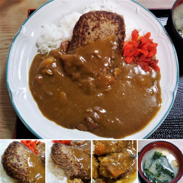 「ハンバーグカレー　950円」@辰巳庵の写真