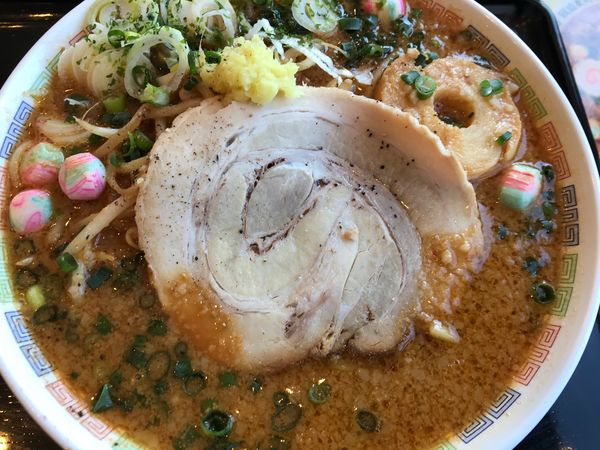 「戦国武将らあめん前田利家（シャキネギ）」@らあめん花月嵐 ひたちなか高場店の写真