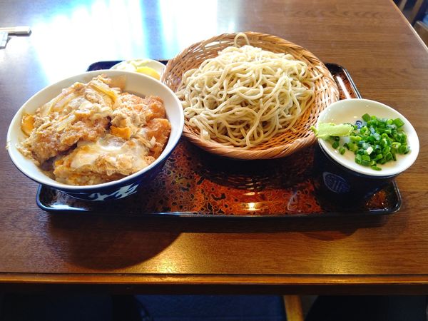 「カツ丼もりそばセット1,000円」@蕎麦処 もりやの写真