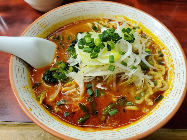 「ミニドラたんたんめん辛さ上級680円」@らーめん ドラごんちの写真