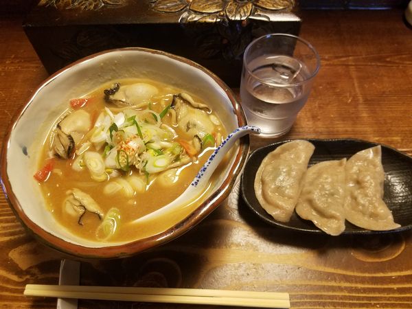 「【期間限定】牡蠣味噌拉麺」@拉麺酒房 熊人の写真