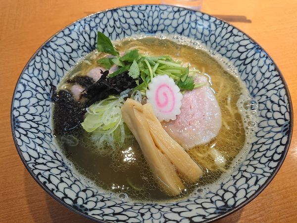 「塩中華そば750円＋しらす飯300円」@㐂九八 ～garage～の写真