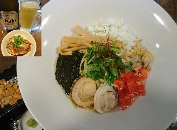 「【限定】蛤・帆立・あさりの豪華な混ぜそば ￥850」@寿製麺よしかわ 保谷店の写真