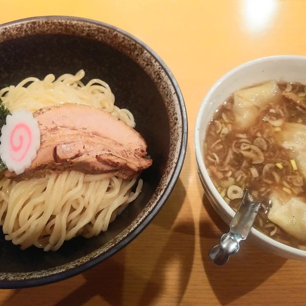 「つけ麺+ワンタン」@中華そば はな田の写真