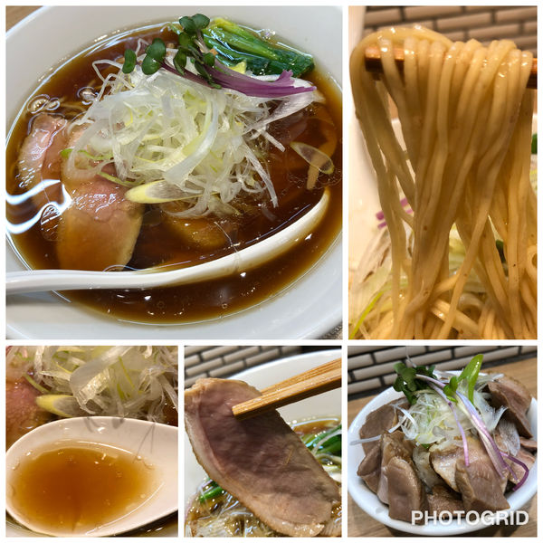 「中華ソバ 850円 数量限定鴨チャーシュー丼 380円」@中華ソバ ビリケンの写真