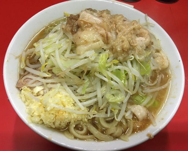 「小ラーメン ニンニク アブラ」@ラーメン二郎 松戸駅前店の写真