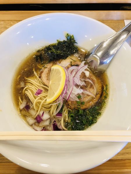 「金煮干しそば(830円)、花椒玉(320円)」@麺's キッチン RIRIの写真