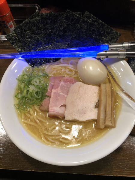 「秋田県産地鶏白湯醤油らぁめん&釜揚げしらすご飯」@Soupmenの写真