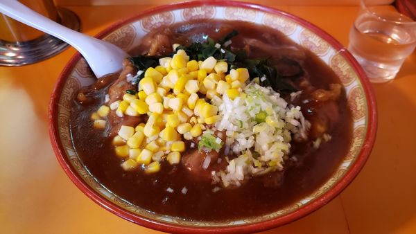 「焼肉ラーメン冷やし大盛り800円☆」@中華 大進の写真