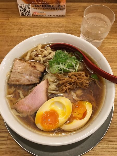 「喜多方ラーメン醤油味玉」@麺や 七彩 八丁堀店の写真