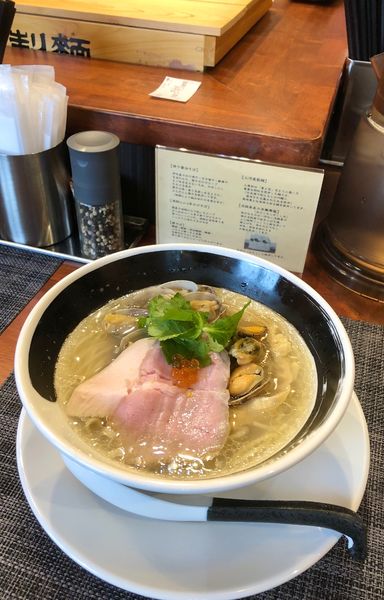 「浅利とムール貝の汐そば¥950」@麺処しろくろの写真