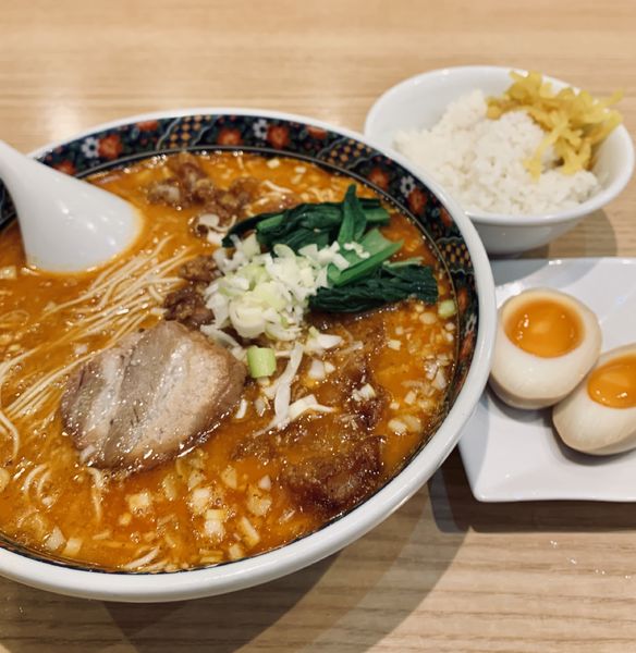 「排骨担々麺（大辛・バリカタ￥1080）」@寿限無担々麺 上野店の写真