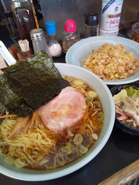 「チャーハンセット（正油ラーメン）790円」@ラーメン亭 こぐまの写真