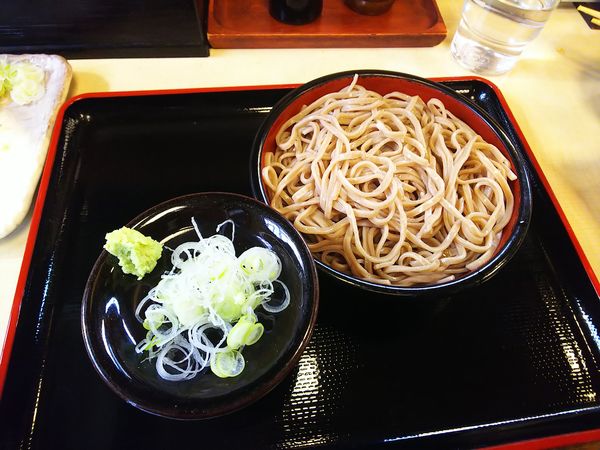 「お酒セット（もりそば）」@そば処 信濃の写真