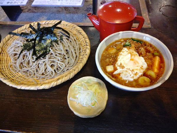 「ぶた汁そば(並盛)980円」@そば処 いち川の写真