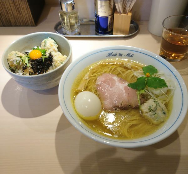 「すりおろした柚子の塩らーめん」@中華蕎麦 あお木 secondの写真