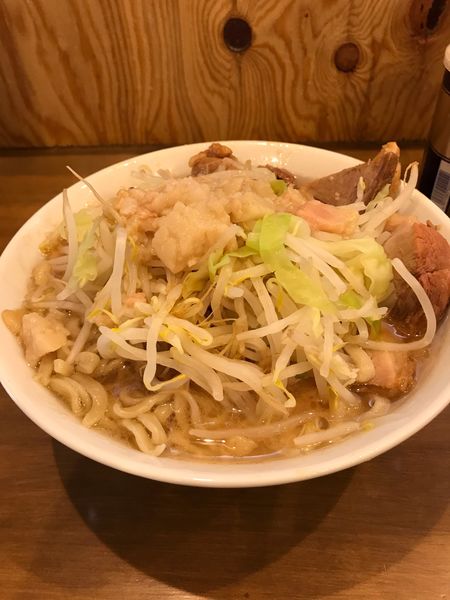 「小豚ラーメン(ヤサイ、アブラ、カラメ)」@ラーメン二郎 前橋千代田町店の写真